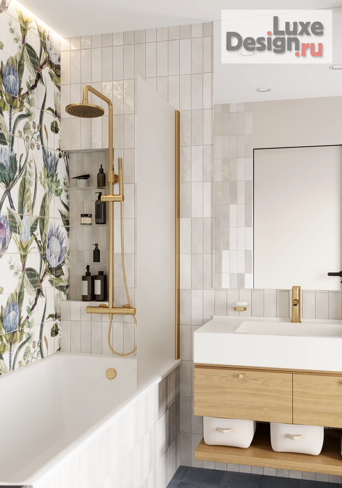 Дизайн интерьера ванной "Ванная комната г. Туапсе" (фото 1)