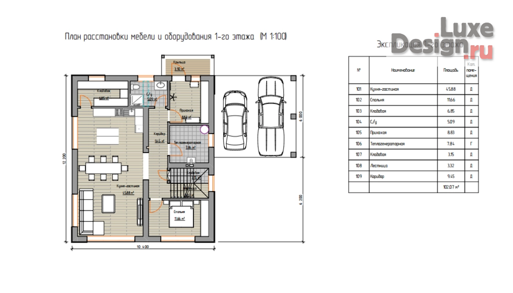 Дизайн интерьера коттеджа "Дизайн-проект и авторский надзор п.Мысхако" (фото 8)