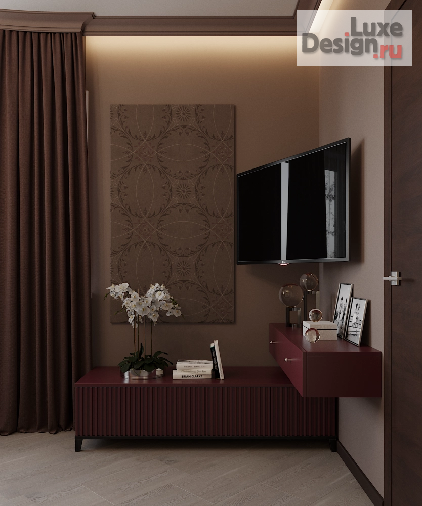 Дизайн интерьера спальни "Проект спальни" (фото 4) от дизайнера Милошенко Татьяна Дизайн интерьера спальни "Проект спальни" (фото 4)