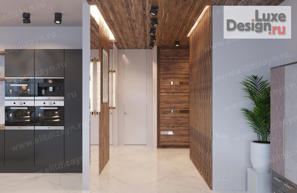 Дизайн интерьера квартиры студии "Квартира в центре города в неоклассике" (фото 3)