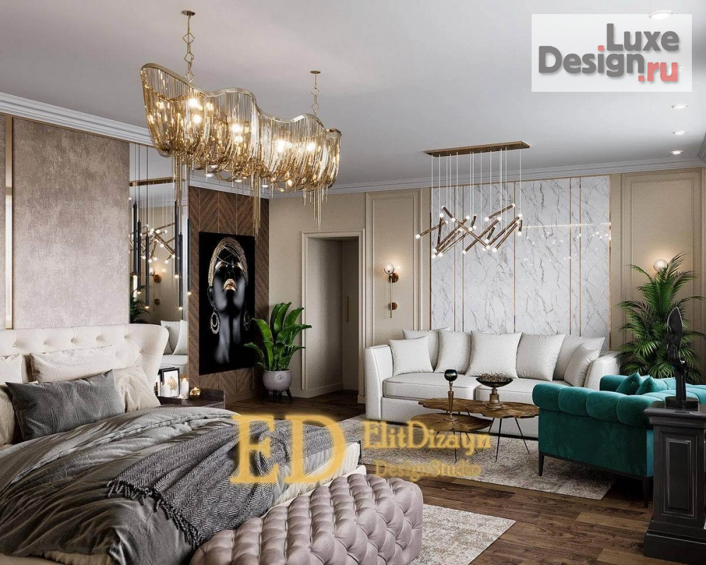 Дизайн интерьера четырехкомнатной квартиры "Квартира современная классика - 146 м2" (фото 12)