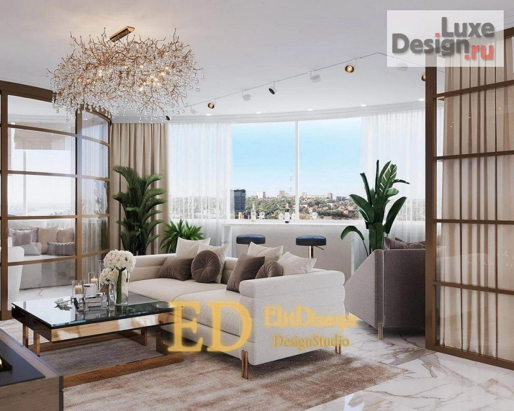 Дизайн интерьера четырехкомнатной квартиры "Квартира современная классика - 146 м2" (фото 30)