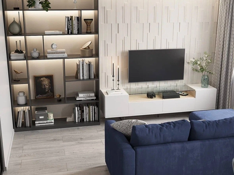 Дизайн интерьера в Краснодаре "Гостиная, Dktom"