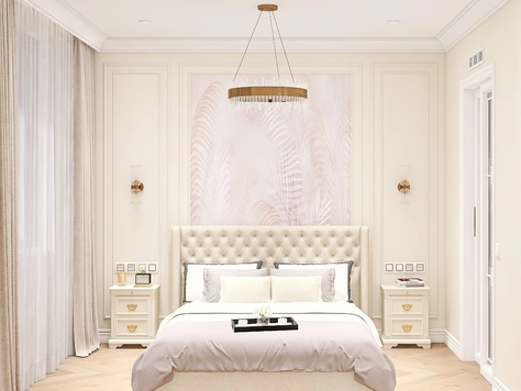 Дизайн интерьера в Краснодаре "Дизайн-проект в стиле неоклассика в однокомнатной квартире"