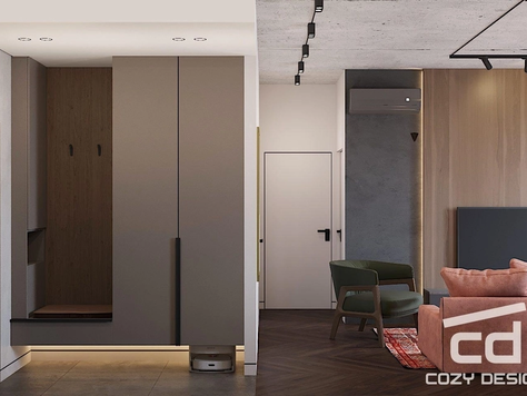 Дизайн интерьера квартир в Краснодаре "Проект квартиры 73 м^2 в Москве"