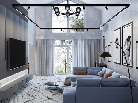 Дизайн интерьера загородного дома в Краснодаре "Студия Design Home S"