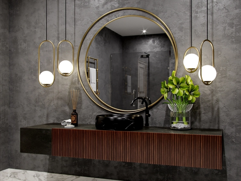 Дизайн интерьера ванной в Краснодаре "Визуализация санузла"