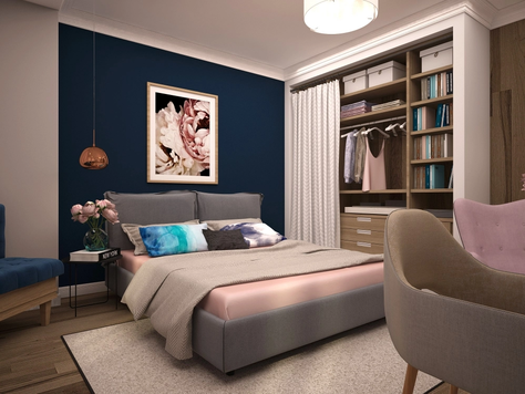Дизайн интерьера комнаты в Краснодаре "Дизайн спальни."