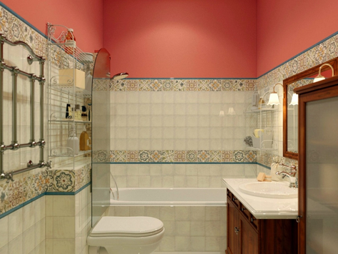 Дизайн интерьера в Краснодаре "1403 - Санузел в стиле "Прованс""